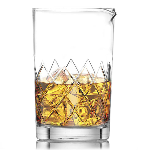 Flow Crystal Cocktail Mixing Glass